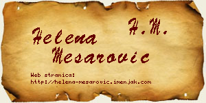 Helena Mesarović vizit kartica